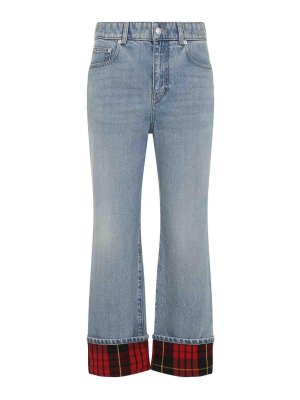 ALEXANDER MCQUEEN: ストレートジーンズ - ストレートジーンズ - ライトウォッシュ