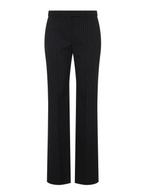 ALEXANDER MCQUEEN: pantaloni casual - Pantaloni gessati in lurex