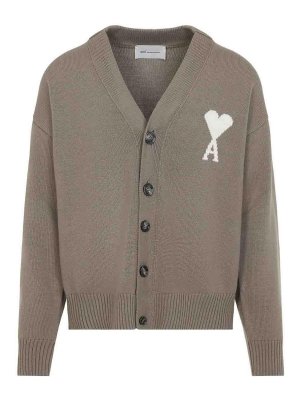 AMI PARIS: cardigans - Wool Cardigan