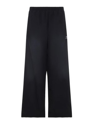 BALENCIAGA: Pantalones deportivos - Pantalones Deportivos - Negro