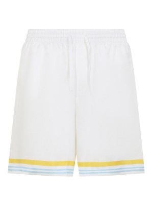 CASABLANCA: Trousers Shorts - Flower Court Icon Shorts