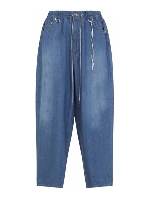 MASTERMIND JAPAN: jeans dritti, a sigaretta - Pantaloni larghi in denim facile