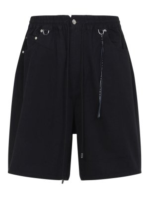 MASTERMIND JAPAN: pantaloni shorts - Pantaloncini di jeans ampi e facili
