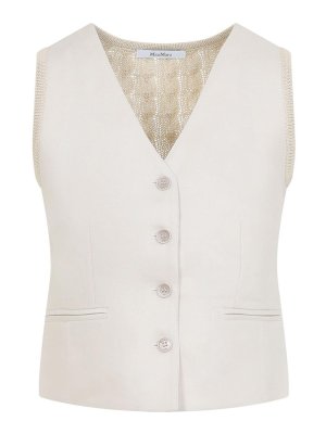 Max Mara: Westen - Weste - Beige