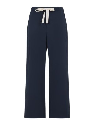 S MAX MARA: Pantalones casual - Pantalón Casual - Azul