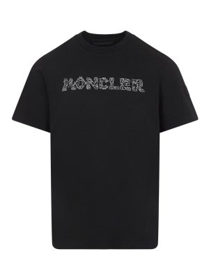 MONCLER: T-shirts - T-Shirt - Noir