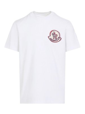 MONCLER: Tシャツ - Tシャツ - 白