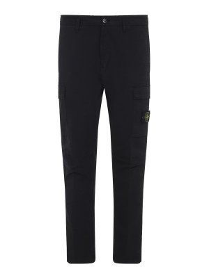 STONE ISLAND: pantaloni casual - Pantaloni di cotone