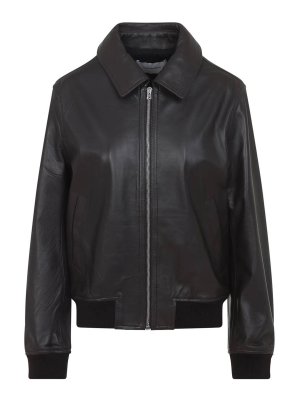 YVES SALOMON: Lederjacken - Lederjacke - Braun