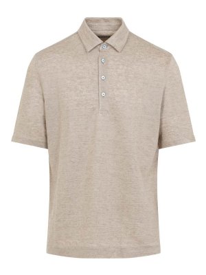 ZEGNA: Polos  - Polo - Beige