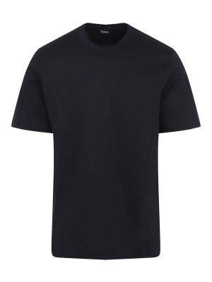 ZEGNA: Tシャツ - Tシャツ - ダークブルー