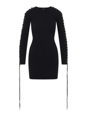 BALENCIAGA: short dresses - Lace-Up Mini Dress