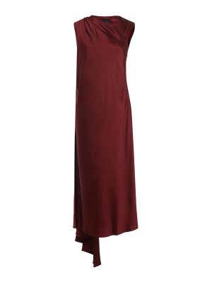 Max Mara: Vestidos media pierna - Vestido Midi - Rojo Oscuro