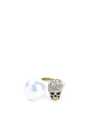 ALEXANDER MCQUEEN: ringe - Ring - Weiß