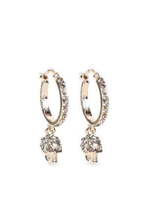 ALEXANDER MCQUEEN: Orecchini - Orecchini a cerchio con teschio