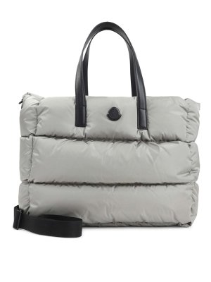 MONCLER: トートバッグ - トートバッグ - 銀