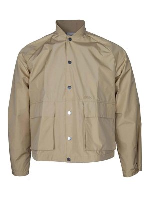 AUTRY: casual jackets - Biscuit colored nylon jacket