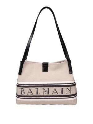 Balmain: Handtaschen - Shopper - Beige