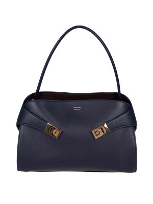 FERRAGAMO: Schultertaschen - Schultertasche - Dunkelblau