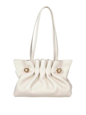 FERRAGAMO: Bolsos de hombro - Bolsa De Hombro - Blanco