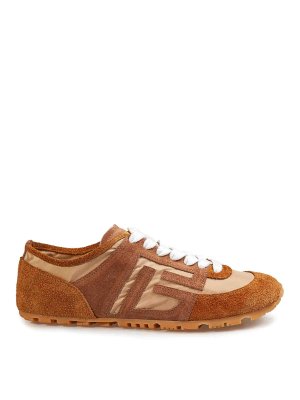 Balmain: Chaussures de sport - Baskets - Beige