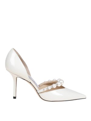 JIMMY CHOO: court shoes - Aurelie 85 Patent Leather Pumps