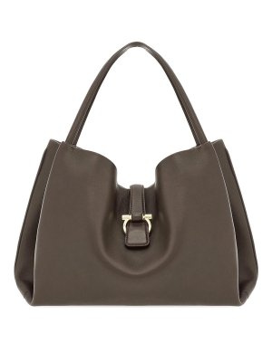 FERRAGAMO: ショルダーバッグ - ショルダーバッグ - グレー