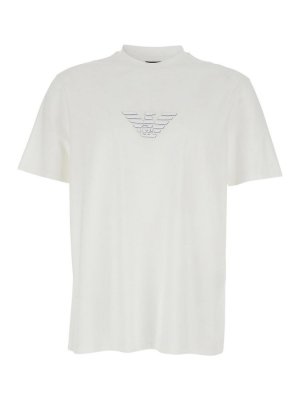 EMPORIO ARMANI: t-shirts - Logo Cotton T-Shirt