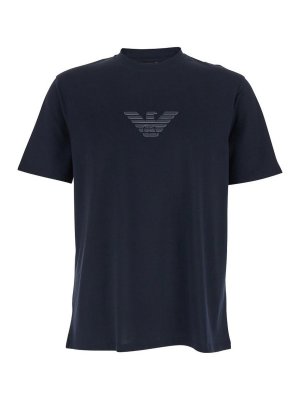 EMPORIO ARMANI: Tシャツ - Tシャツ - ブルー