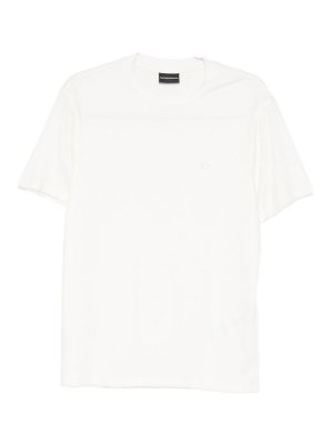 EMPORIO ARMANI: t-shirts - Modal And Silk Blend T-Shirt