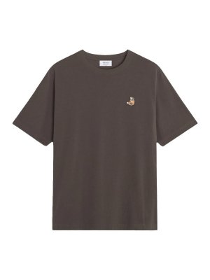 MAISON KITSUNÉ: Camisetas - Camiseta - Marrón