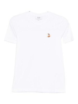 MAISON KITSUNÉ: T-shirts - T-Shirt - Weiß