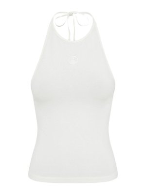 MARINE SERRE: Tops & Tank tops - Logo Cotton Tank Top