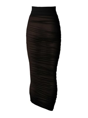 WOLFORD: ニーレングススカート＆ミディ丈 - 膝丈/ミディスカート - 黒