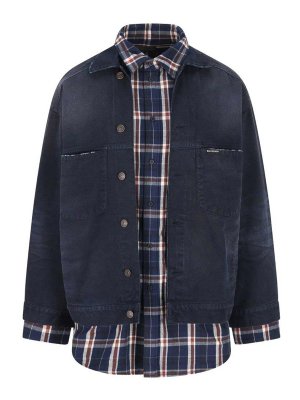 BALENCIAGA: casual jackets - Cotton Shirt Jacket