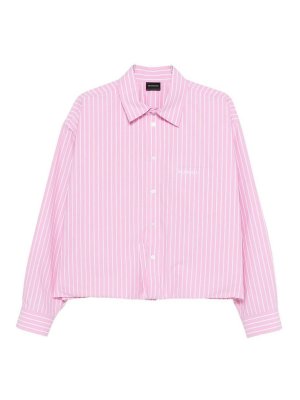 BALENCIAGA: shirts - Striped Cotton Shirt