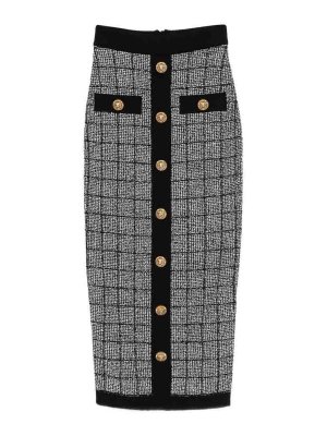 Balmain: Jupes longues - Jupe Longue - Noir