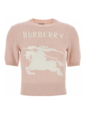 BURBERRY: Pull col rond - Pull Col Rond - Couleur Chair