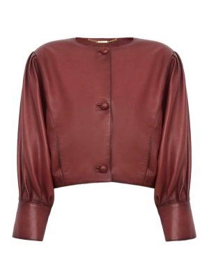 CHLOE': レザーコート - レザーコート - ブラウン