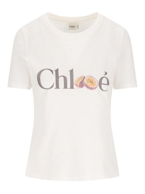 CHLOE': T-shirts - T-Shirt - Weiß