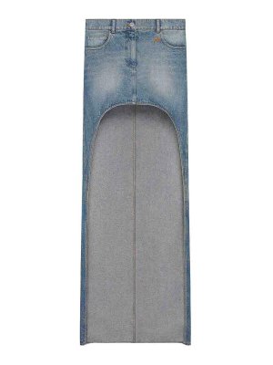 Courreges: Jupes midi et au genou - Jupe Midi - Bleu