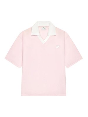 Courreges: Polos  - Polo - Couleur Chair