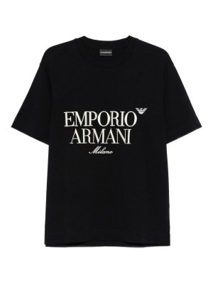 EMPORIO ARMANI: T-shirts - T-Shirt - Bleu