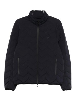 EMPORIO ARMANI: Vestes-rembourrees - Blouson Rembourré - Bleu