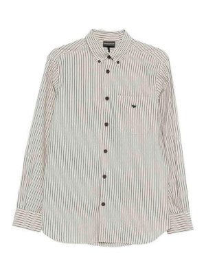 EMPORIO ARMANI: shirts - Striped Cotton Shirt