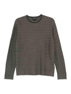 EMPORIO ARMANI: Pull col rond - Pull Col Rond - Bleu