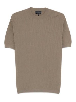 EMPORIO ARMANI: t-shirts - Knitted T-Shirt
