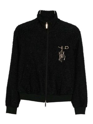 EMPORIO ARMANI: casual jackets - Tweed Blouson Jacket