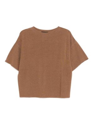 FABIANA FILIPPI: maglia collo rotondo - Maglione In Lana E Cotone