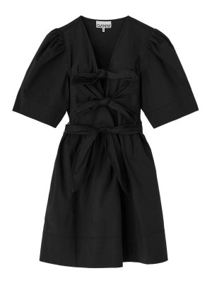 GANNI: short dresses - Organic Cotton Mini Dress
